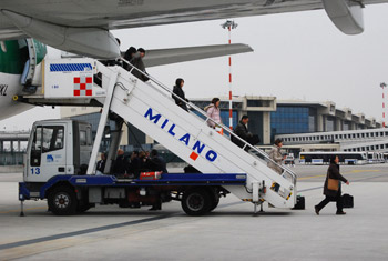 写真：ミラノ到着！