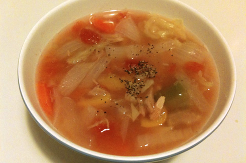 【ダイエット6日目】夜：脂肪燃焼スープ